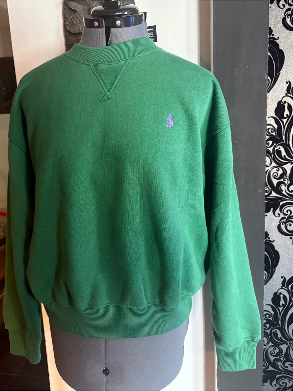 Polo Ralph Lauren Cotton Blend Jersey Sweatshirt forest green